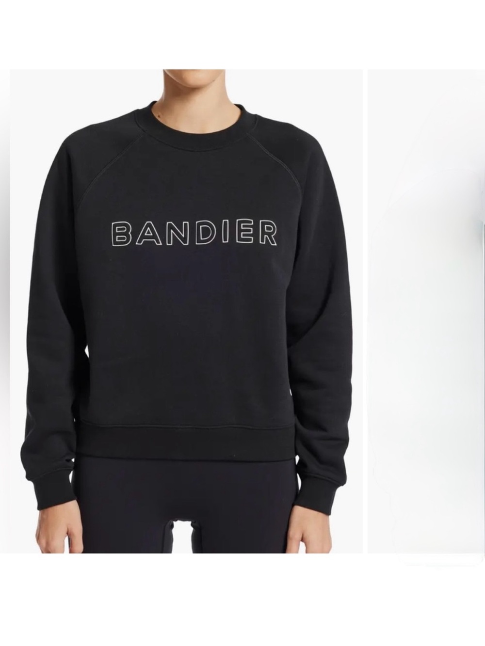 BANDIER Logo Crewneck Sweatshirt
BLACK AND WHITE SIZE S SMALL PRE OWNED - Picture 4 of 11